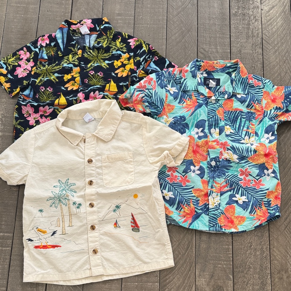 Tropical Button Down Shirts
